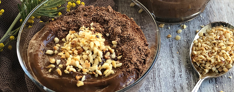 Çikolatalı Avokado Puding